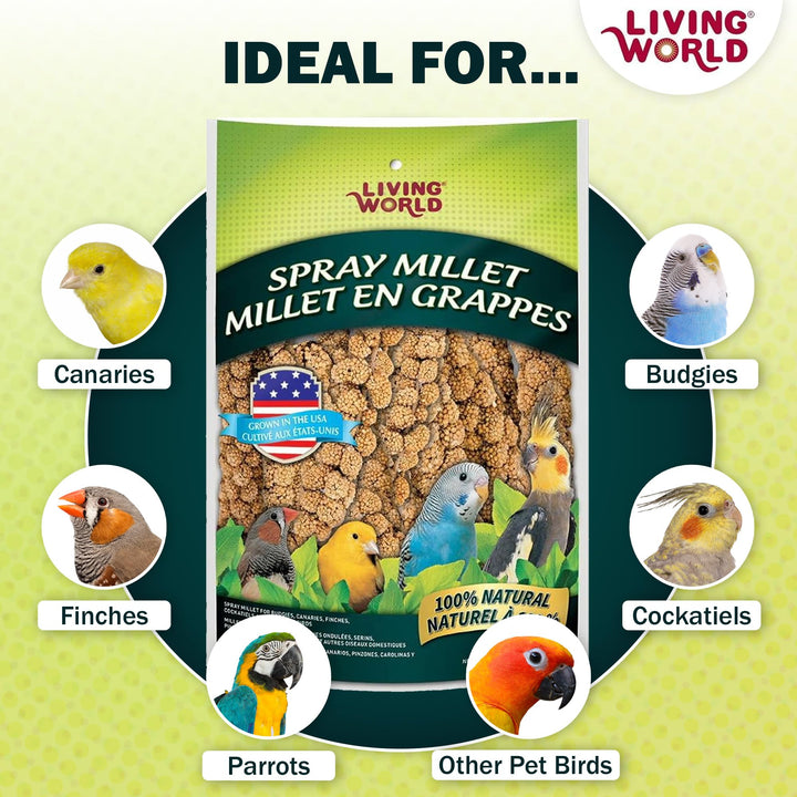 Living World Millet Spray for Birds - 3.5 oz Bag