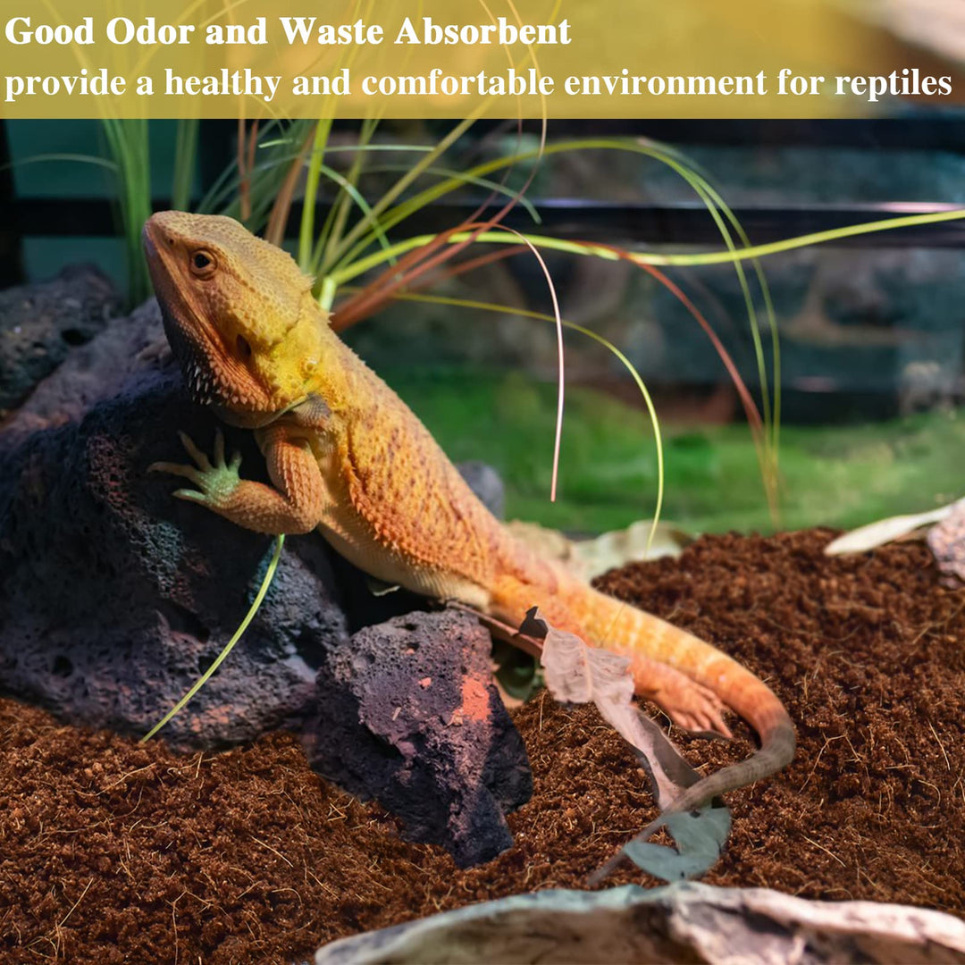 ZeeDix 2 Pack Coconut Fiber Substrate, Premium Coco Coir Reptile Substrate