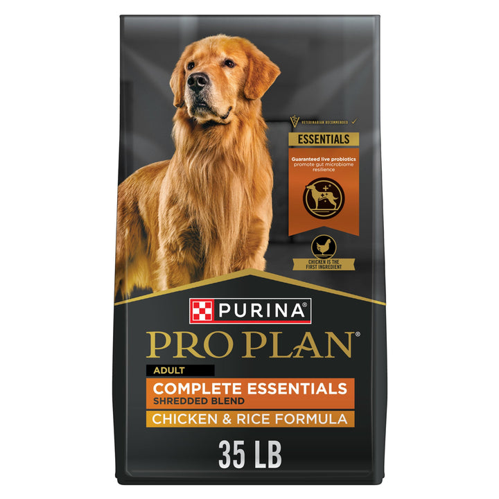 Purina Pro Plan Complete Essentials Chicken &amp; Rice Dry Dog Food, 35 lb Bag