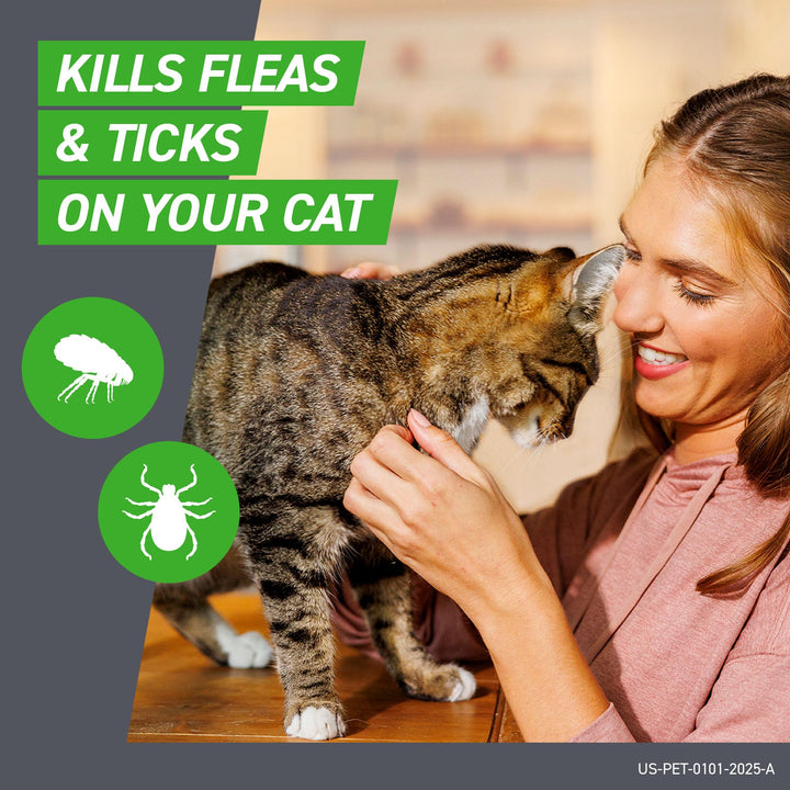 FRONTLINE Plus Flea &amp; Tick Spot Treatment for Cat &amp; Kitten (Green) Count of 3