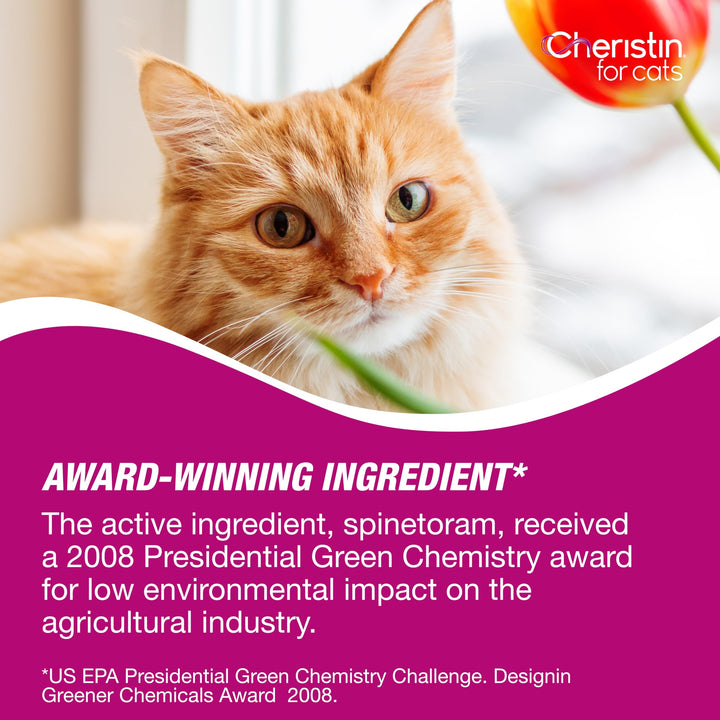 Cheristin Flea Treatment &amp; Prevention for Cats Over, 6ct