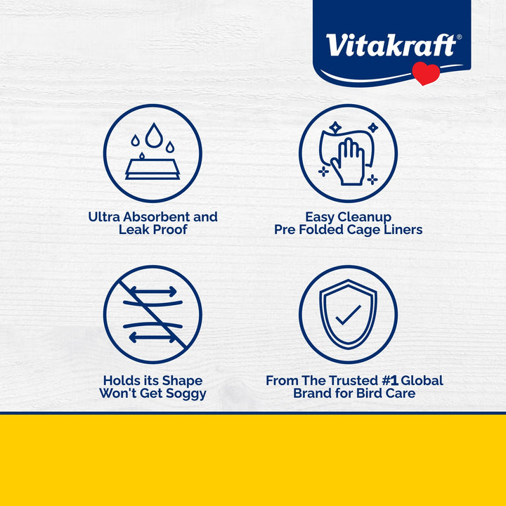 Vitakraft Vitakraft Cage Liners for Birds 7 Count
