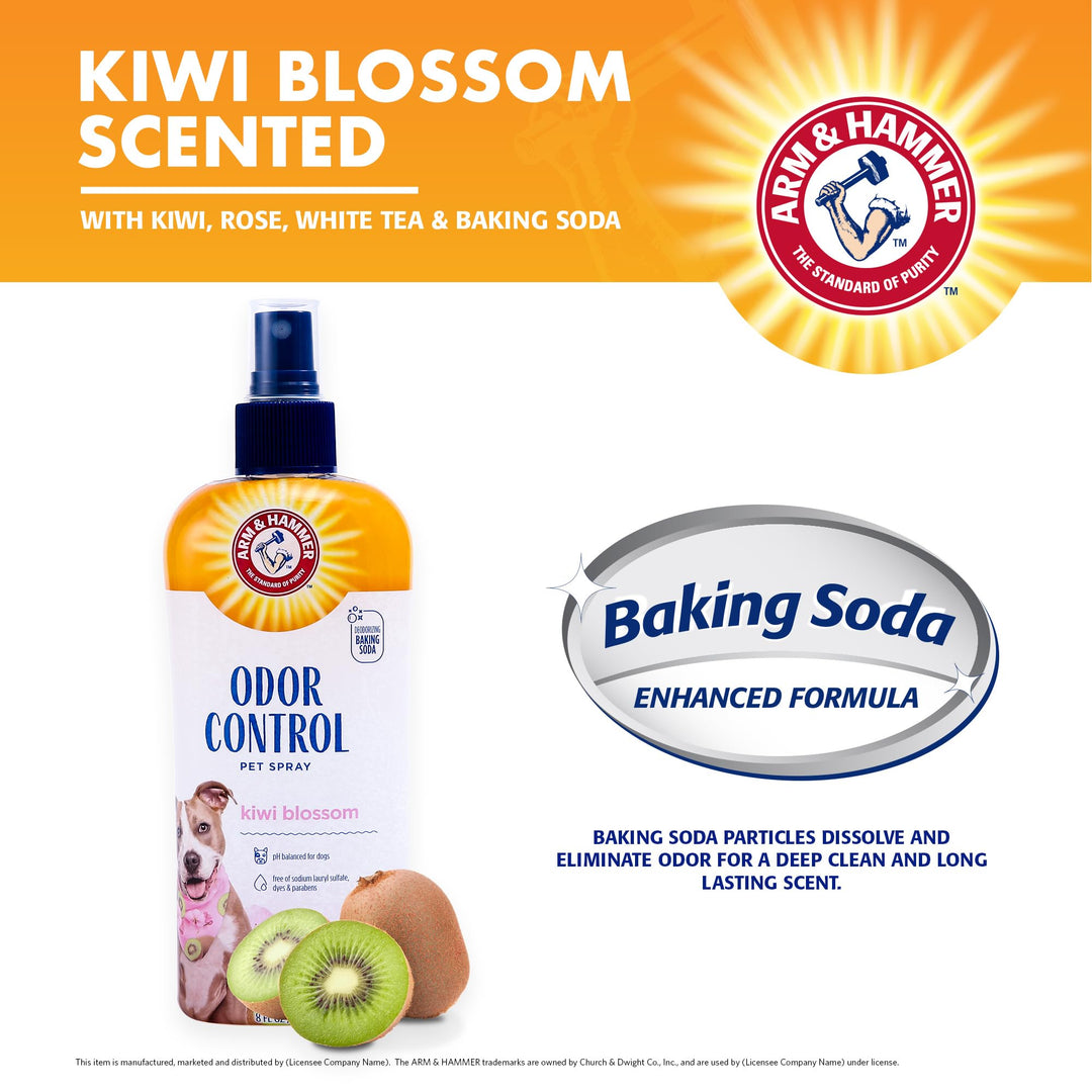 Arm &amp; Hammer Super Deodorizing Dog Spray, Kiwi Blossom, 8 Fl Oz