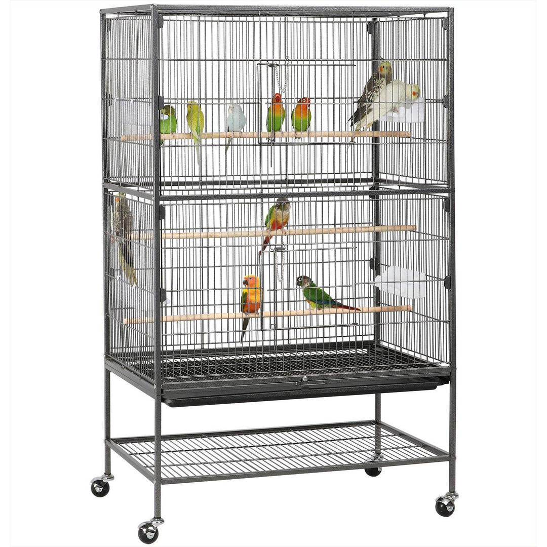 Yaheetech 52" Large Bird Cage for Parakeets, Cockatiels, Conures, Black
