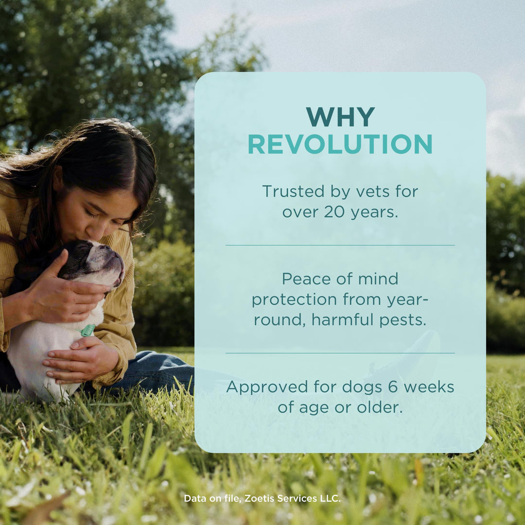 Revolution Topical Solution for Dogs, 40.1-85 lbs, 6-Month Supply