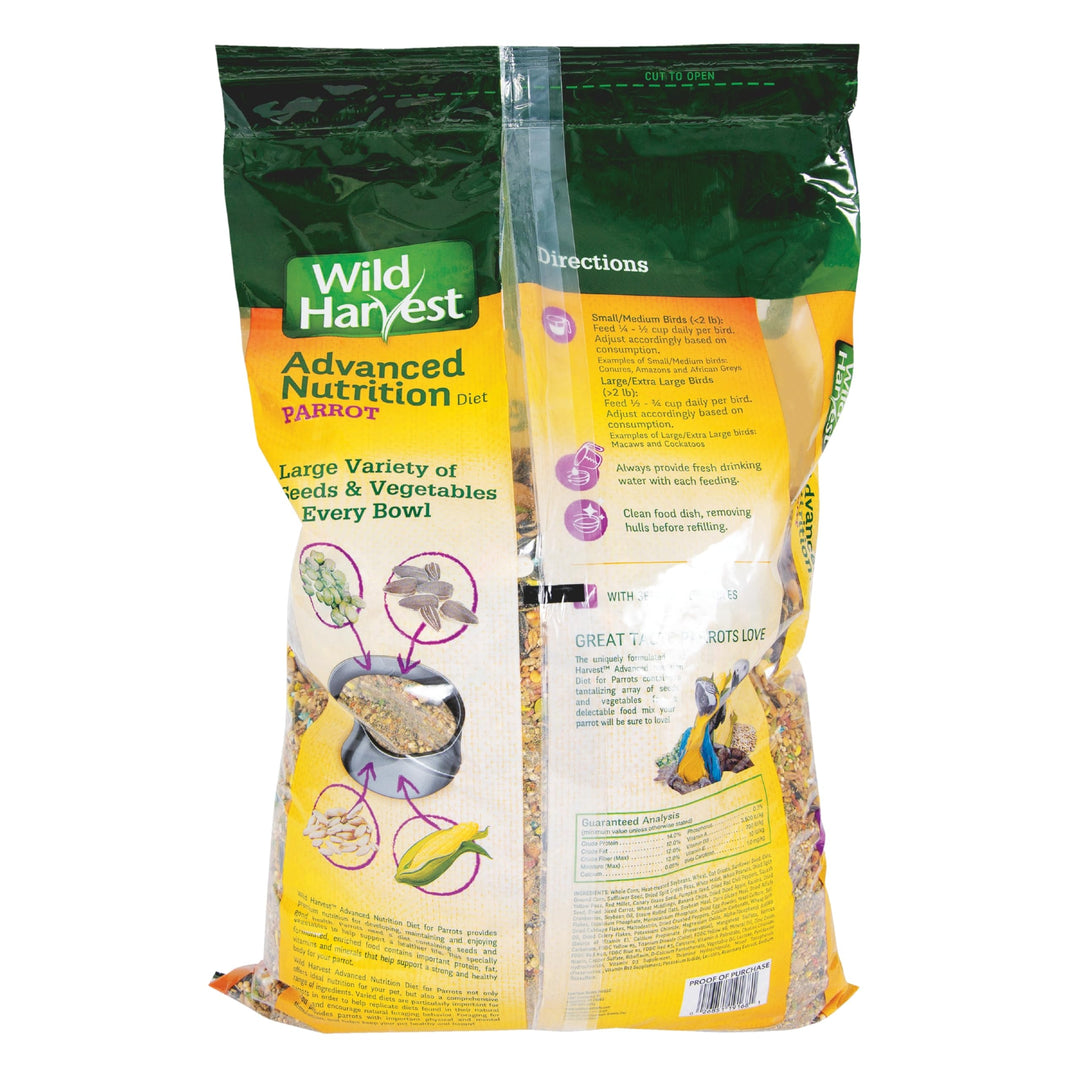 Wild Harvest Advanced Nutrition Parrot Food, 8 lbs