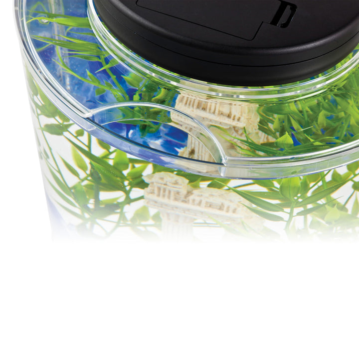 Tetra LED Half Moon 1.1 Gallon Fish Tank Kit for Betta Fish