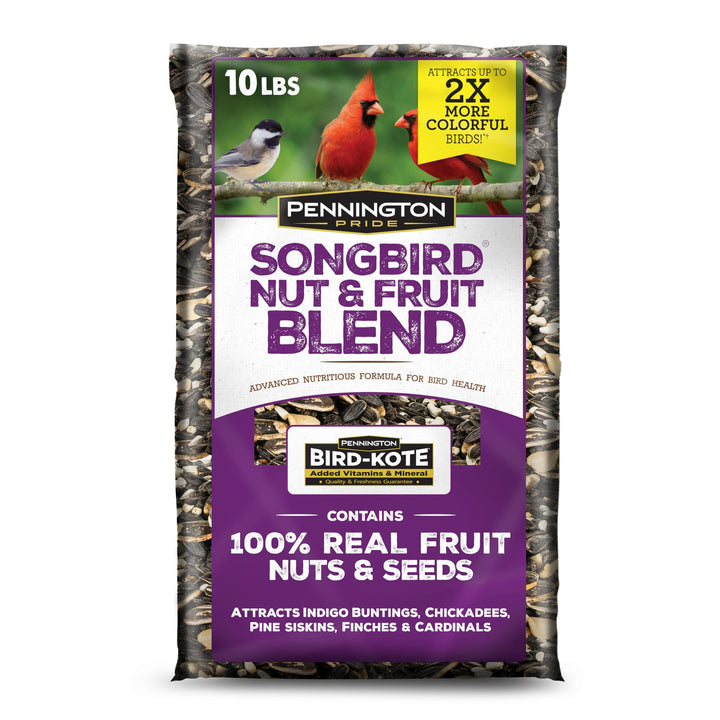 Pennington Songbird Nut &amp; Fruit Blend Wild Bird Seed for Outside Feeders