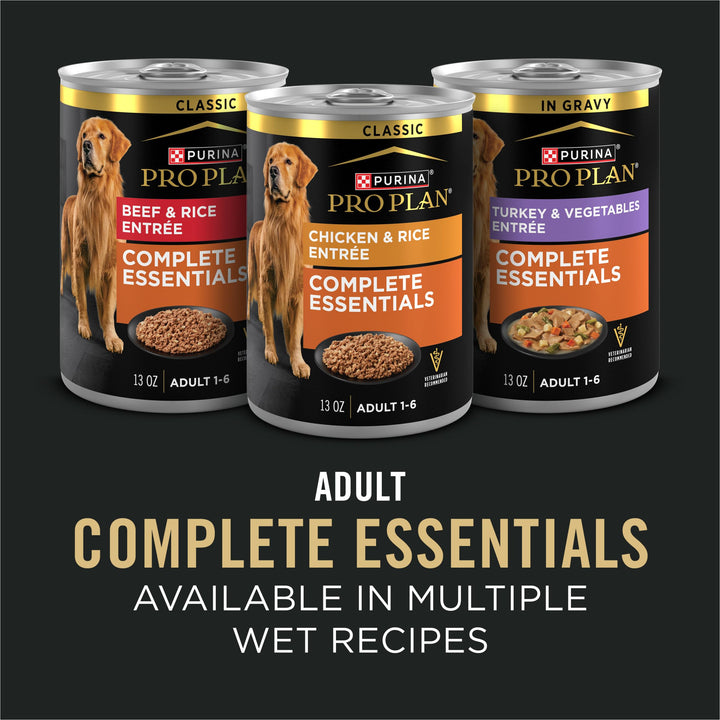 Purina Pro Plan Complete Essentials Chicken &amp; Rice Dry Dog Food, 35 lb Bag