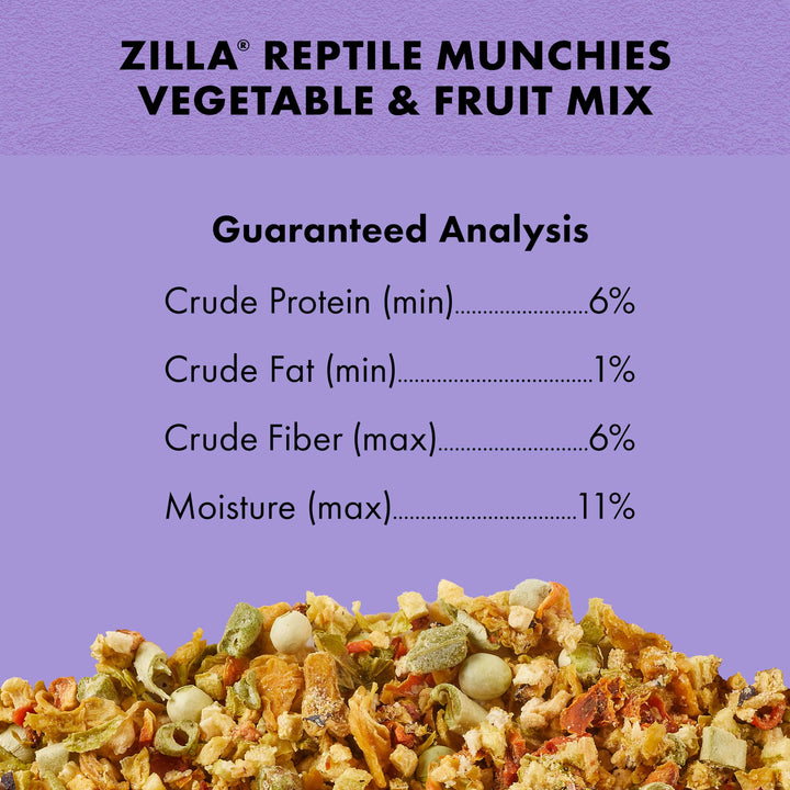 Zilla Reptile Munchies Vegetable and Fruit Mix 4 oz.