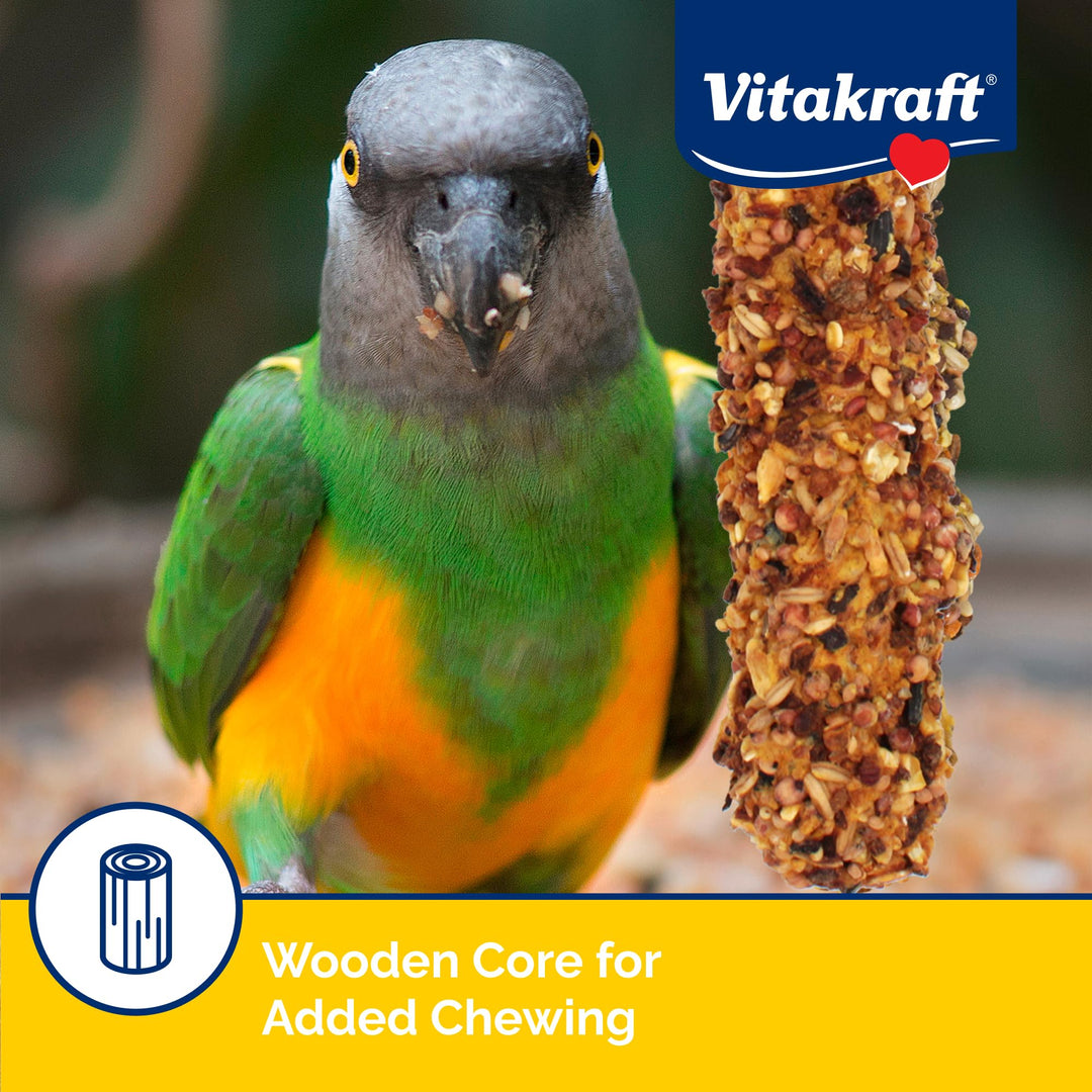 Vitakraft Crunch Sticks Parrot Treat Apple and Honey Flavor - 2 Sticks