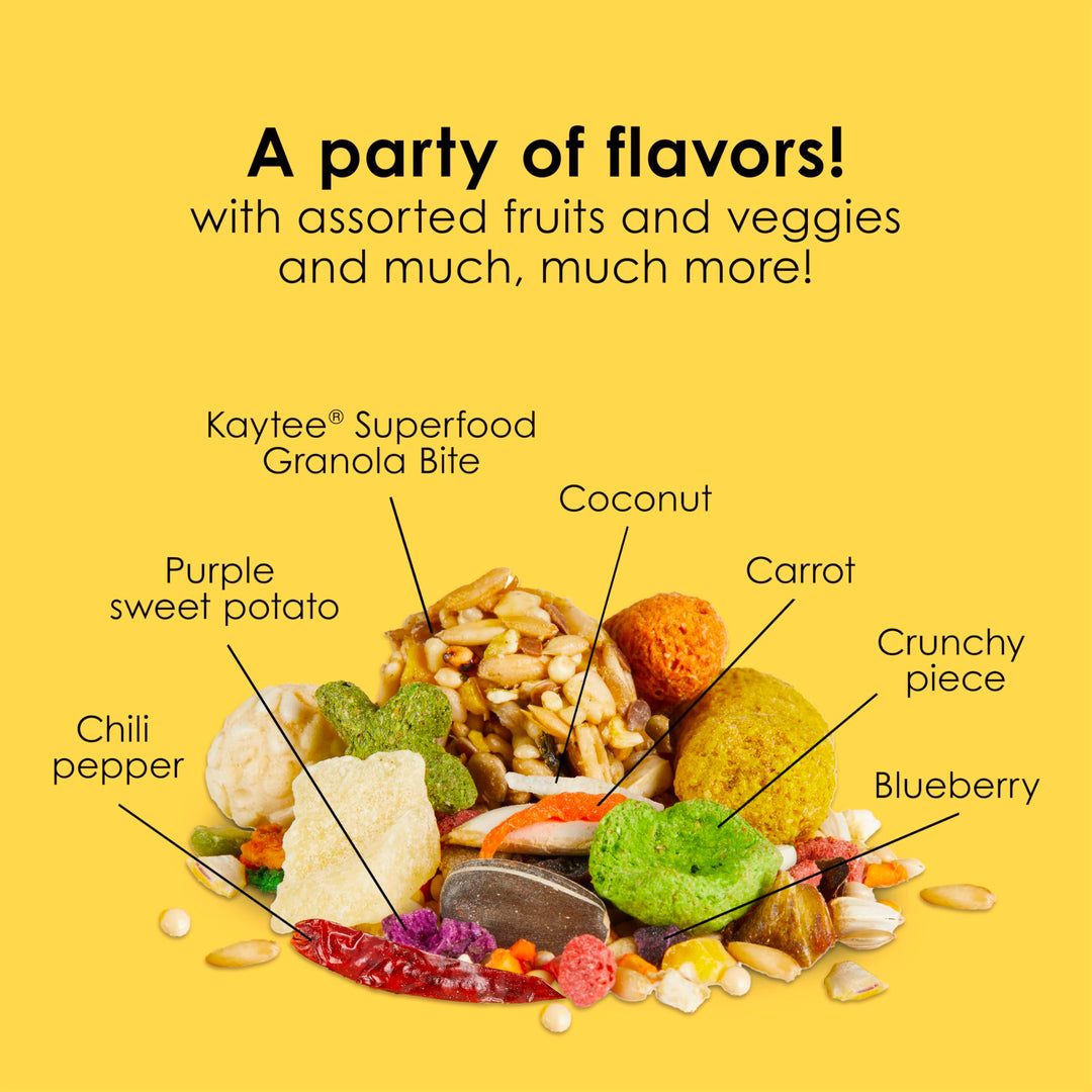 Kaytee Fiesta Conure Bird Food, Nutritious Fun Blend, 4.5 Pounds