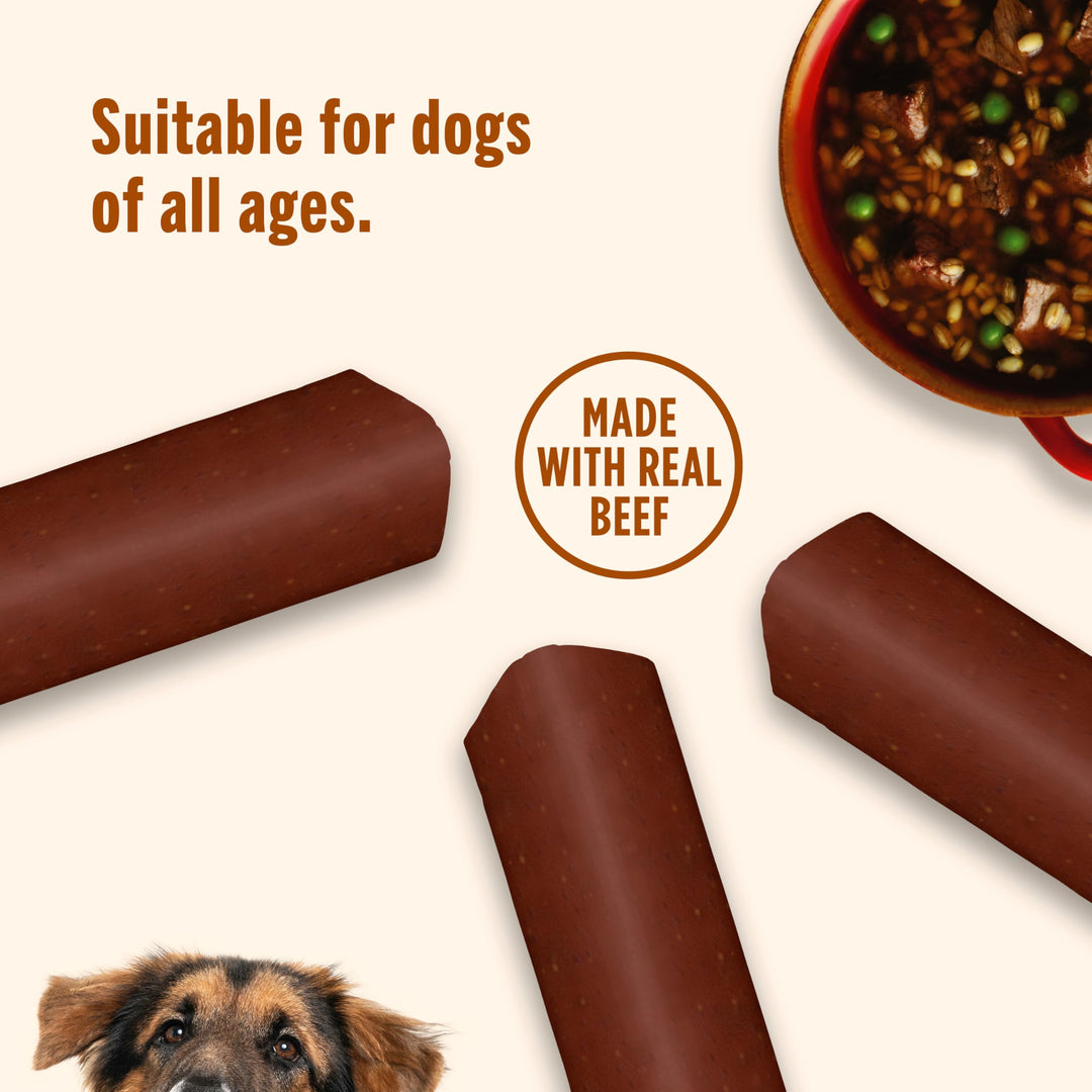 Rachael Ray Nutrish Soup Bones Dog Treats, Real Beef &amp; Barley Flavor, 3 Bones, 6.3 Ounces