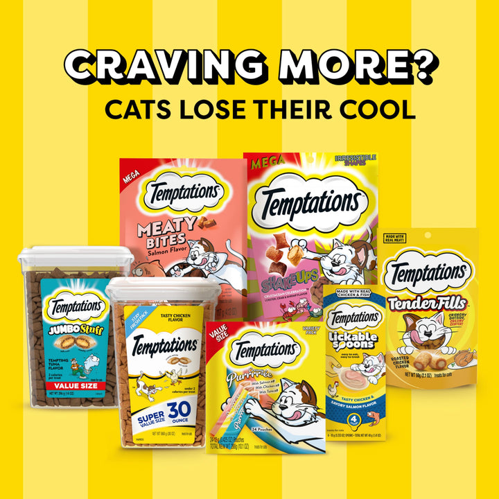 Temptations MixUps Crunchy and Soft Cat Treats, Catnip Fever, 30 oz