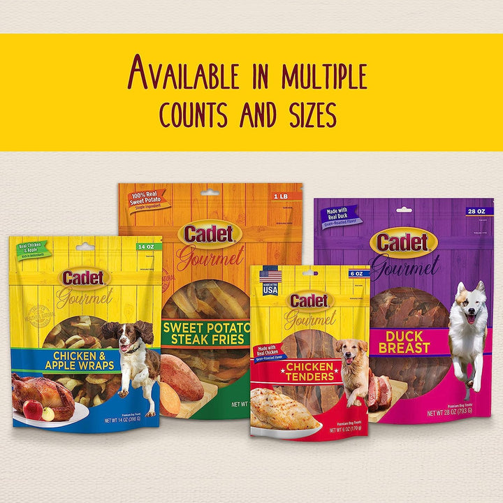 Cadet Chicken Breast Jerky Dog Treats, 28 Ounces Per Bag (3 Pack)