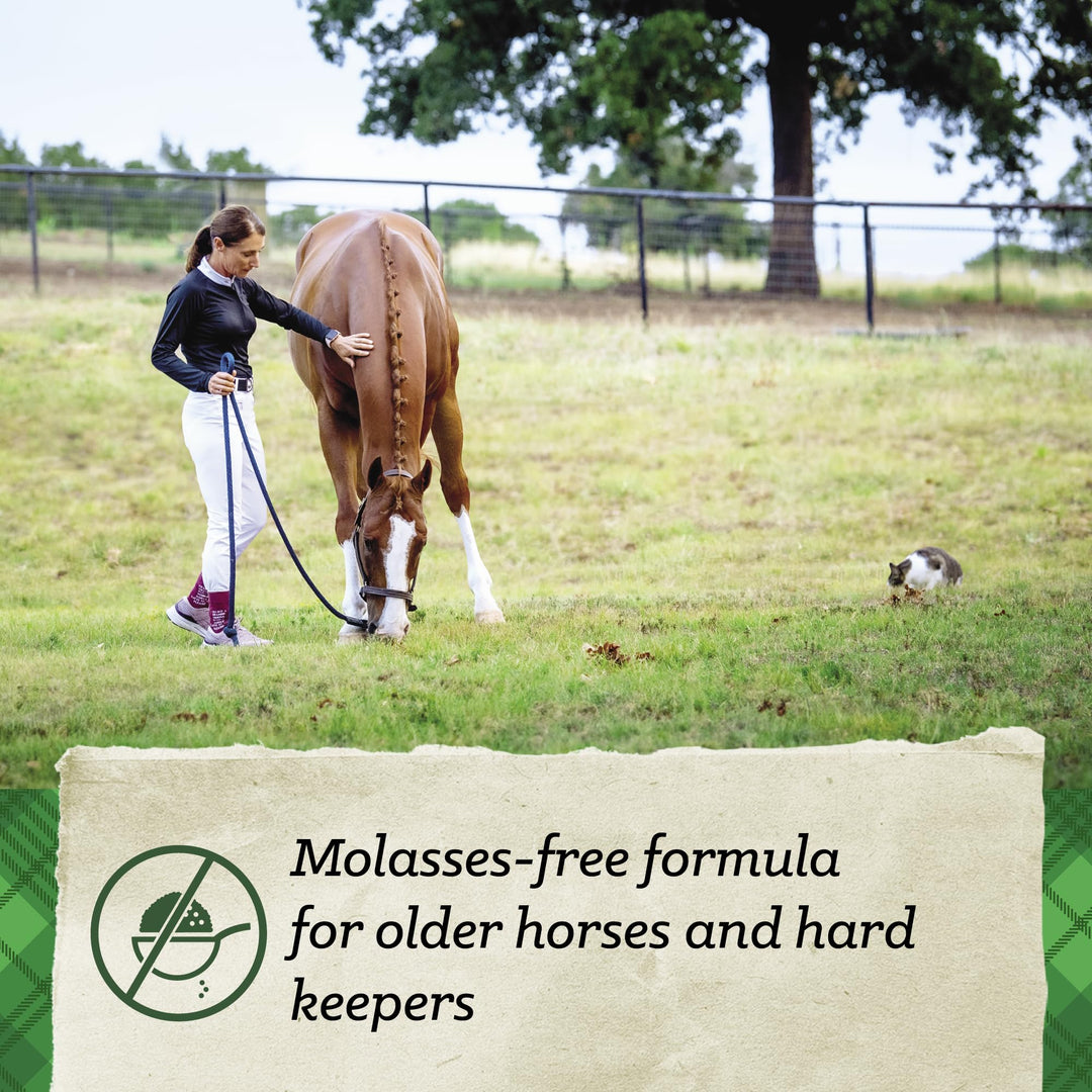 SafeChoice Senior Horse Feed, Molasses Free Multi-Form, 50 lbs