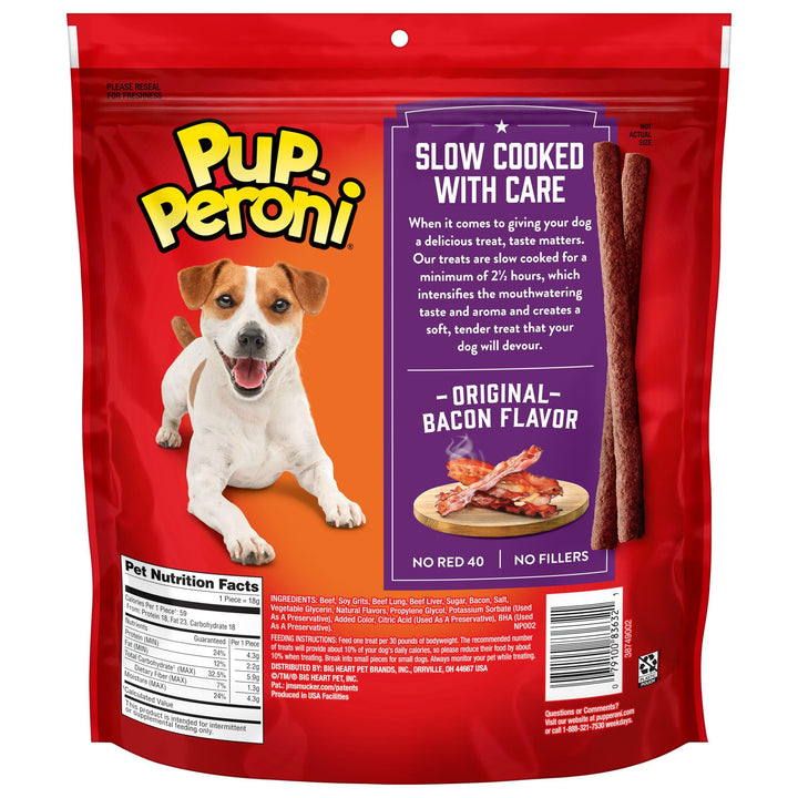 Pup-Peroni Original Bacon Flavor Dog Treats, 22.5 Oz. Bag