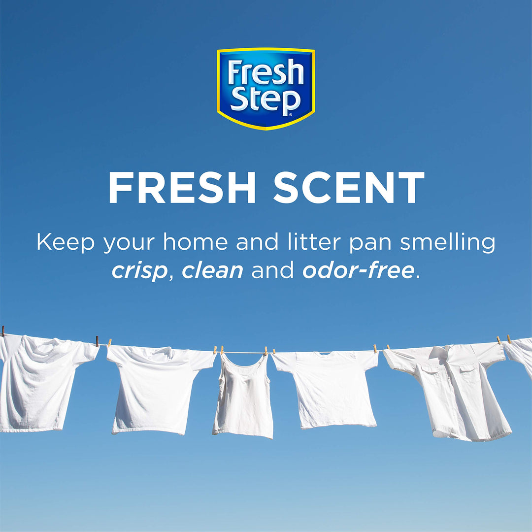 Fresh Step Cat Litter Deodorizer Crystals, Fresh Scent, 15 oz, 3 Pack