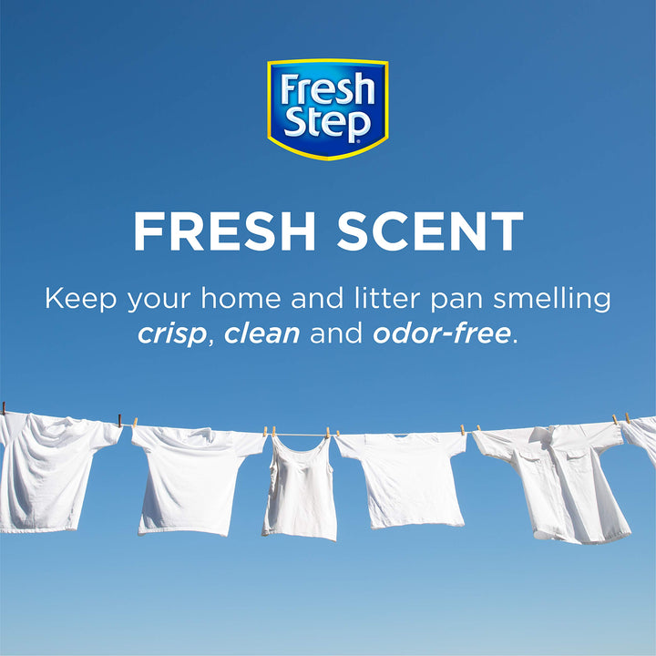Fresh Step Cat Litter Deodorizer Crystals, Fresh Scent, 15 oz, 3 Pack
