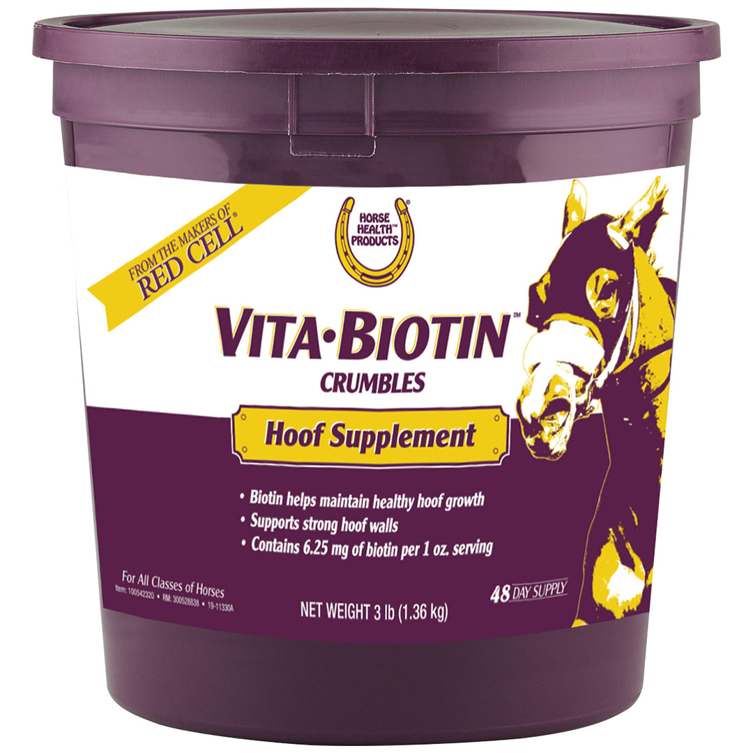 Horse Health Vita Biotin Crumbles Horse Hoof Supplement, 3 lbs