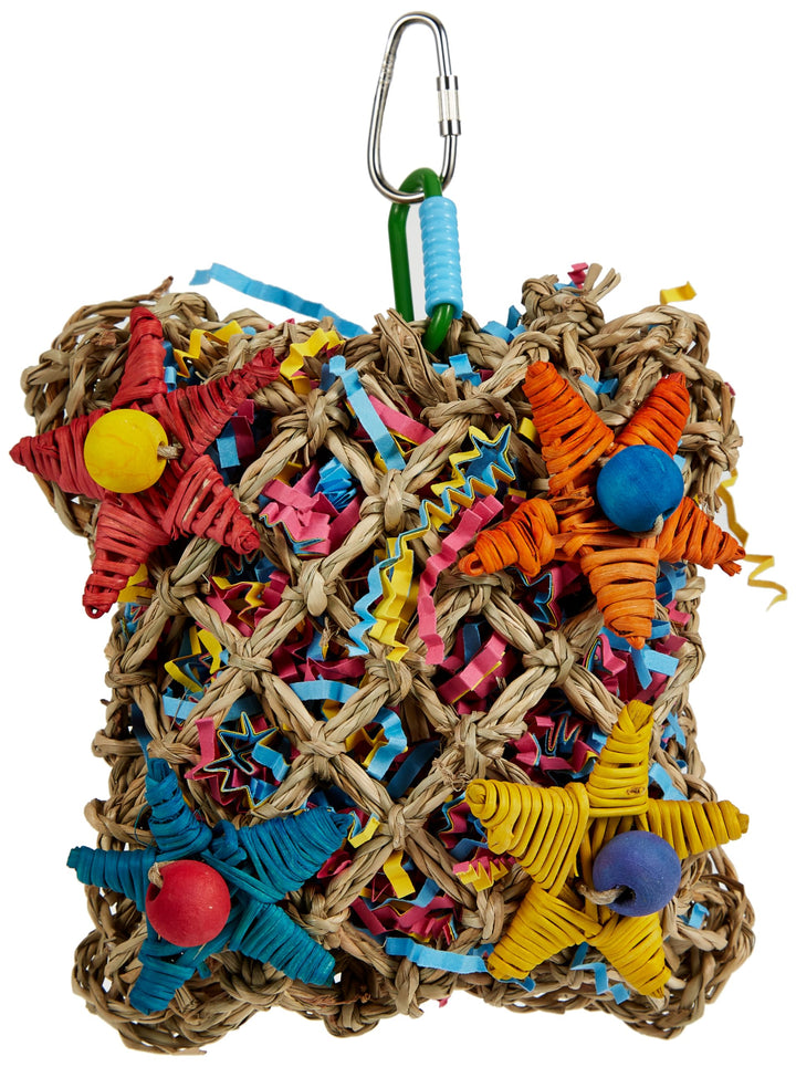 Super Bird Creations SC208 Foraging Toy - Ideal for Small Animals - Fun &amp; Entertaining Animal Toy - Pickin’ Pocket Design - Made with Safe Components - 5” x 3” x 7.5”