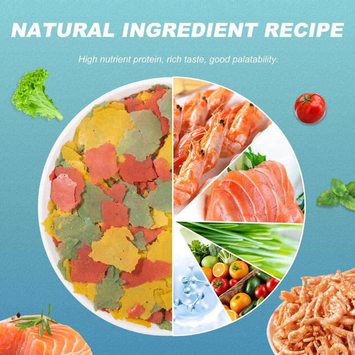 capuca Ultrathin Tropical Fish Flakes, High Protein Fish Food, 8 oz