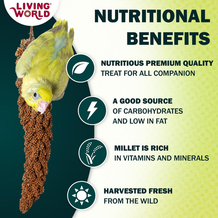 Living World Millet Spray for Birds - 3.5 oz Bag
