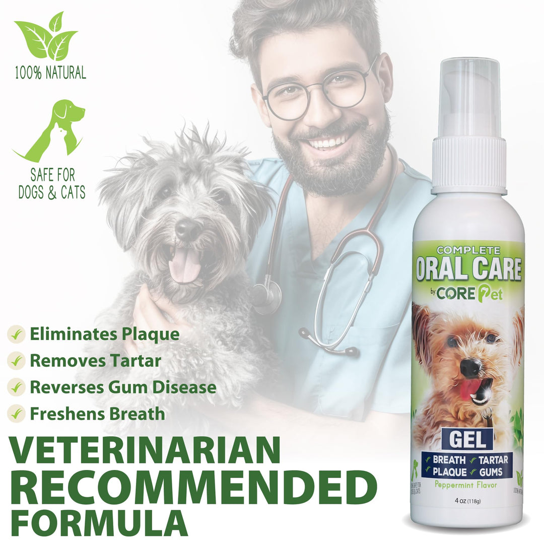 Complete Oral Care from the Founders of PetzLife - 4 oz (Peppermint Gel)