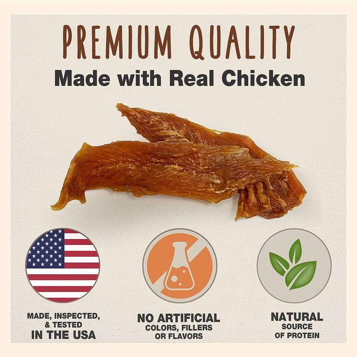 Cadet Chicken Breast Jerky Dog Treats, 28 Ounces Per Bag (3 Pack)