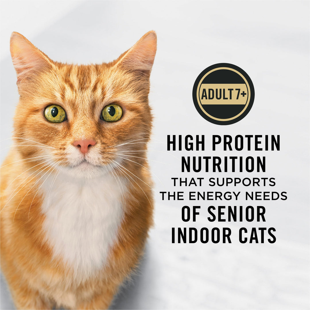 Purina Pro Plan Adult 7+ Indoor High Protein Cat Food, 7 lb Bag