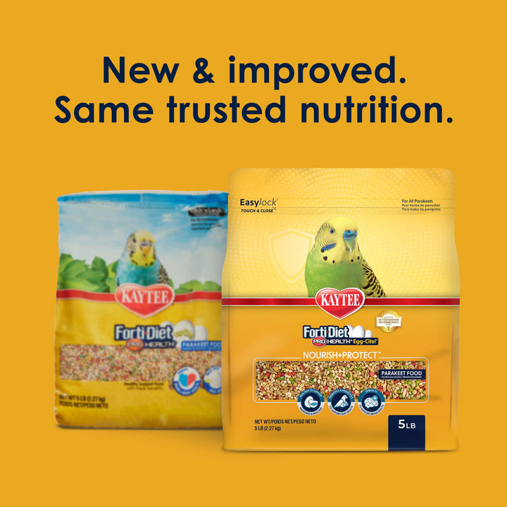 Kaytee Forti-Diet Pro Health Egg-Cite Nourish+Protect Parakeet Bird Seed