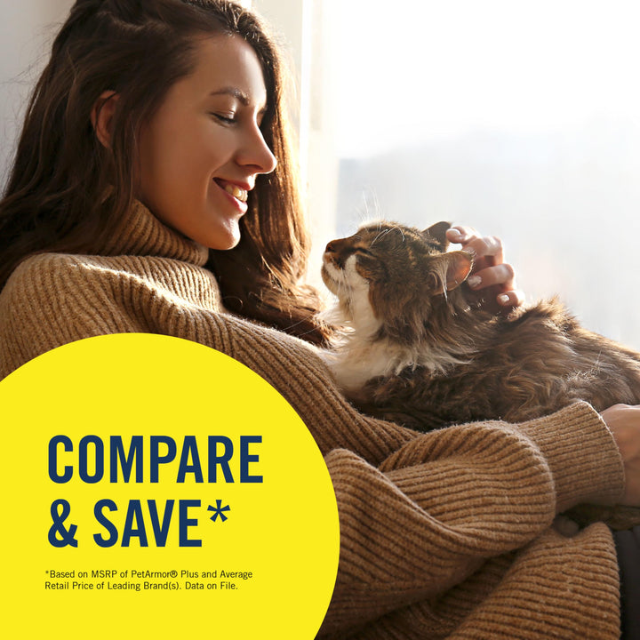 PetArmor Plus Flea &amp; Tick Topical Cats 1.5 lbs+, 6-Month