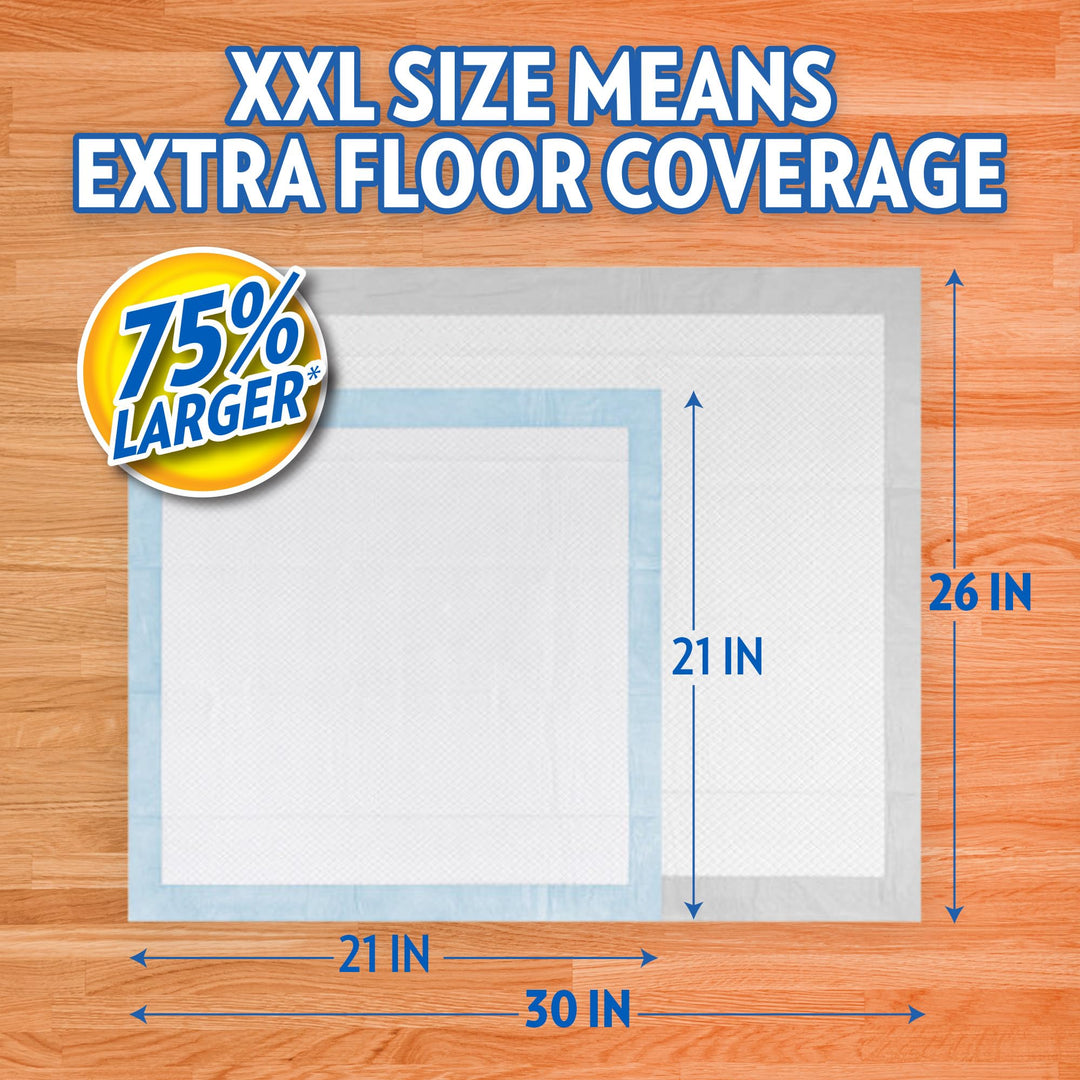 OUT! PetCare XXL Puppy Pads, Heavy Duty Pee Pads for Dogs, 26x30, 30 Count