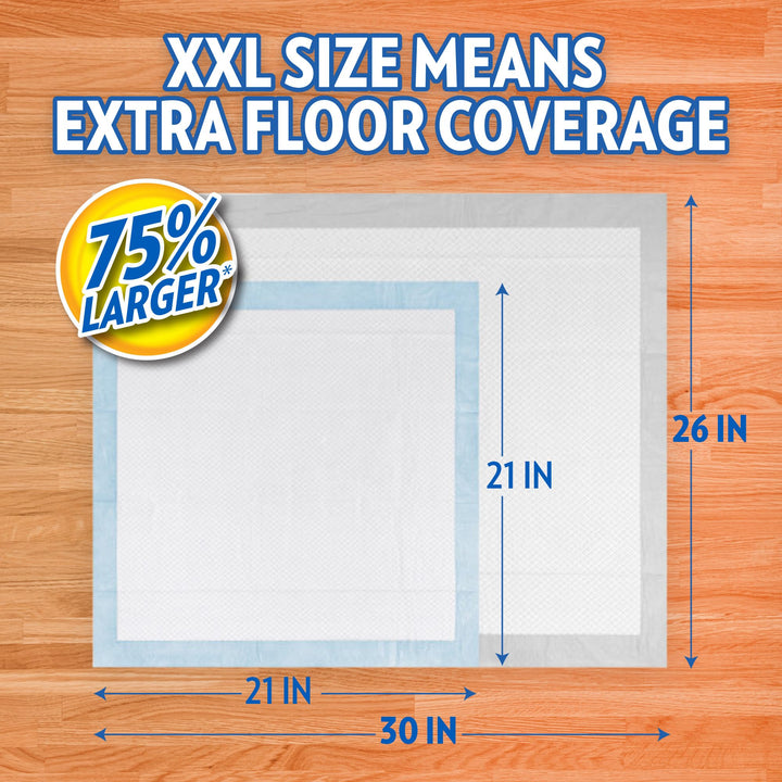 OUT! PetCare XXL Puppy Pads, Heavy Duty Pee Pads for Dogs, 26x30, 30 Count