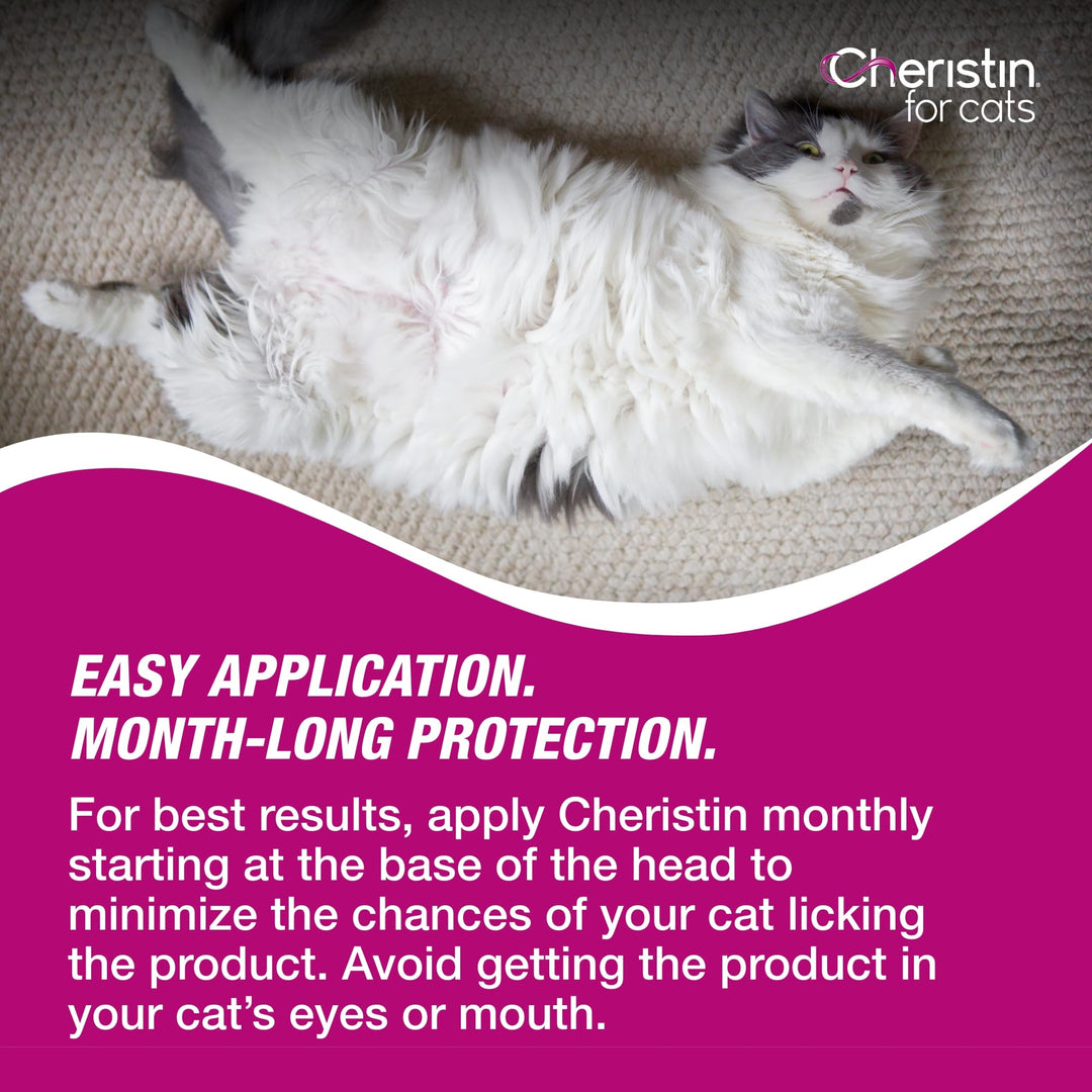 Cheristin Flea Treatment &amp; Prevention for Cats Over, 6ct