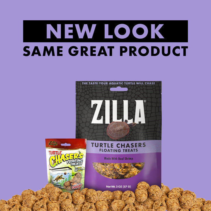 Zilla Turtle Chasers Floating Treats, Turtle Food, Made with Real Shrimp