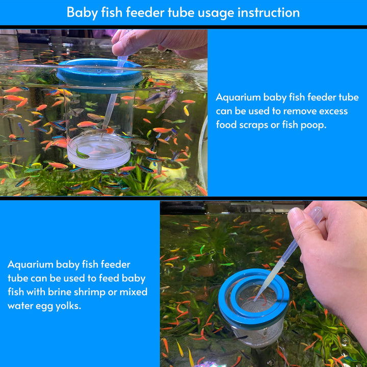 middlefloatingbreederbox Breeder Box for Fish Tank Isolation Aquarium Separator Hatchery Incubator for Guppy Baby Betta Saltwater Clownfish Coral Aggressive or Injured Fish (Middle Two-Piece Set)