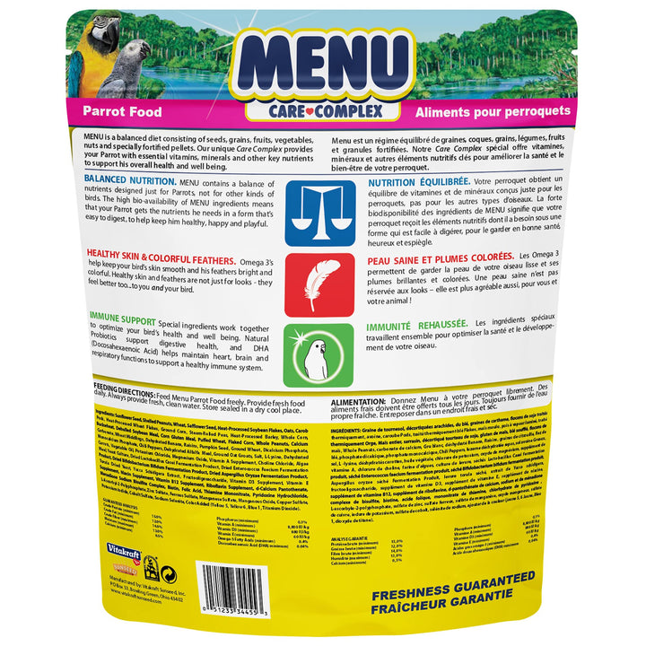 Vitakraft Menu Parrot Food 5 lb.