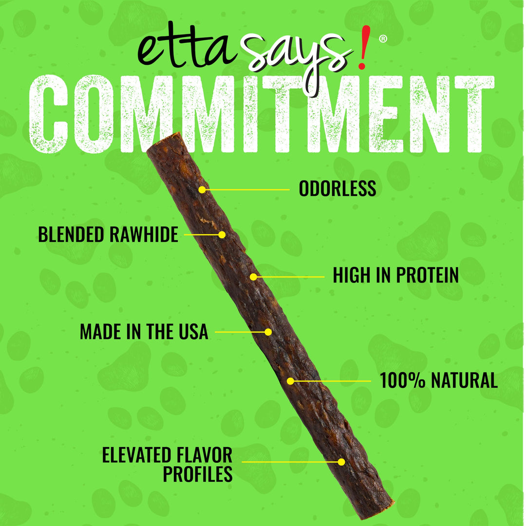 etta says! Premium Crunchy 7" Deer Dog Chews - Grain-Free Dog Treats, Good for Teeth, Easy to Digest - Made in The USA (20 Count Pack of 1)