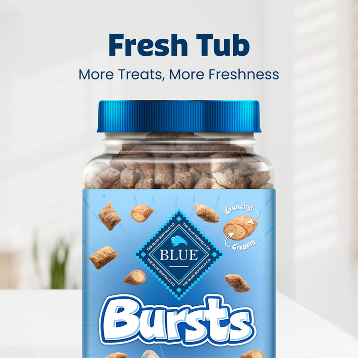 Blue Buffalo Bursts Chicken Crunchy &amp; Creamy Cat Treats, 12 oz