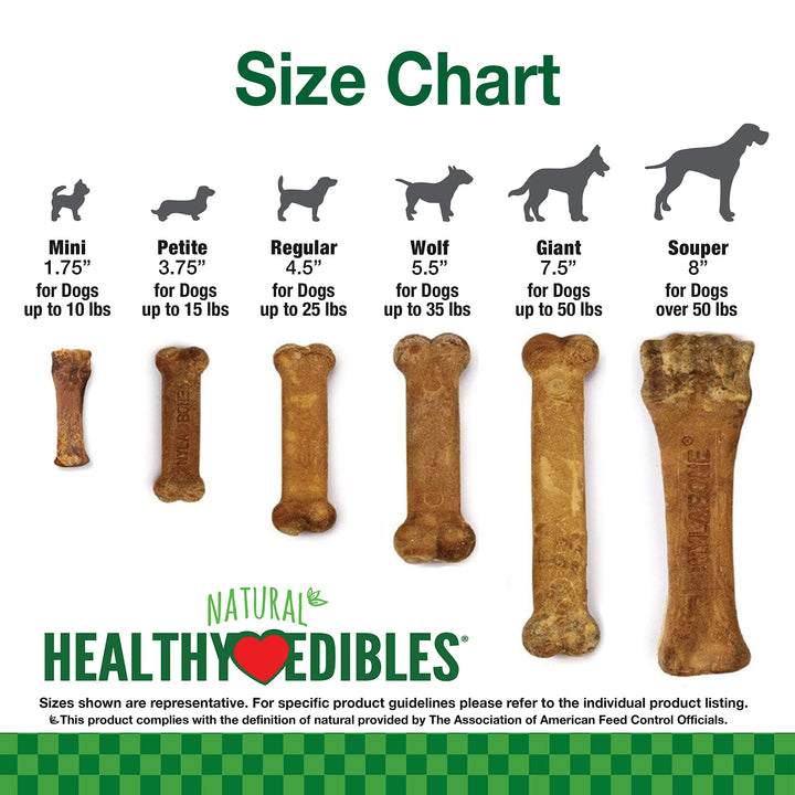 Nylabone Healthy Edibles Natural Dog Chews, Roast Beef Flavor, XL, 1 Ct