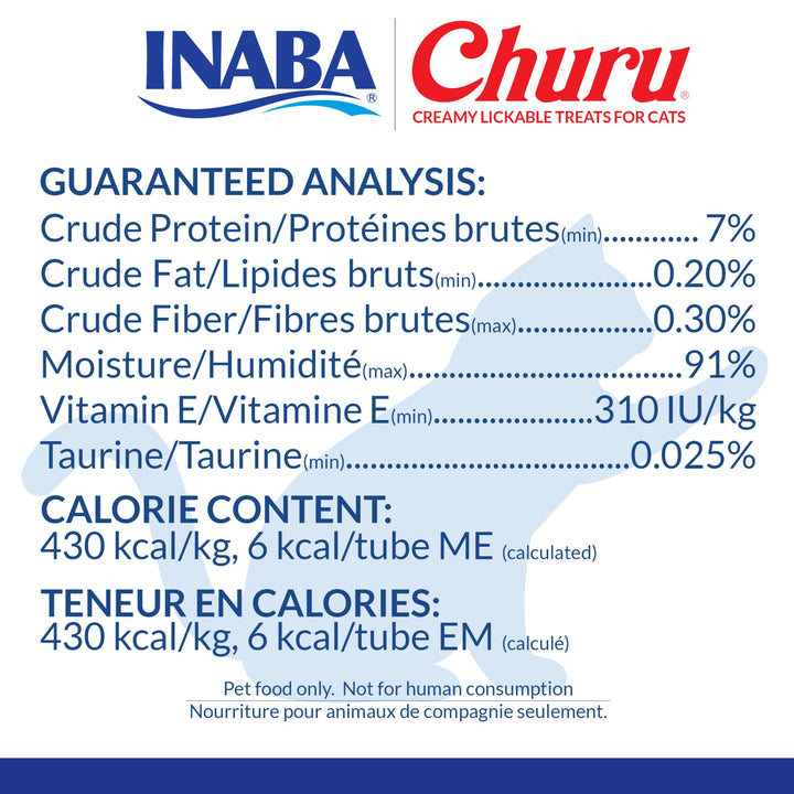 INABA Churu Cat Treats, Lickable, Squeezable Creamy Purée Cat Treat with Green Tea Extract &amp; Taurine, 0.5 Ounces Each Tube, 20 Tubes, Chicken Variety Box