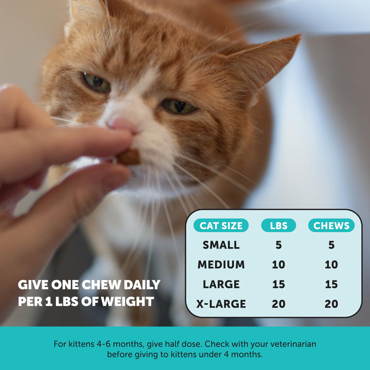Pet Honesty Cat Calming Treats Alternative, Vet Backed Chews, Chicken 300ct