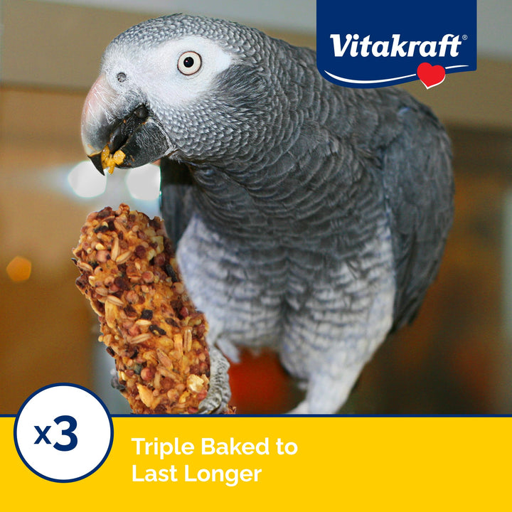 Vitakraft Crunch Sticks Parrot Treat Apple and Honey Flavor - 2 Sticks