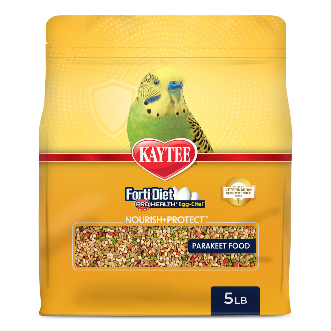 Kaytee Forti-Diet Pro Health Egg-Cite Nourish+Protect Parakeet Bird Seed