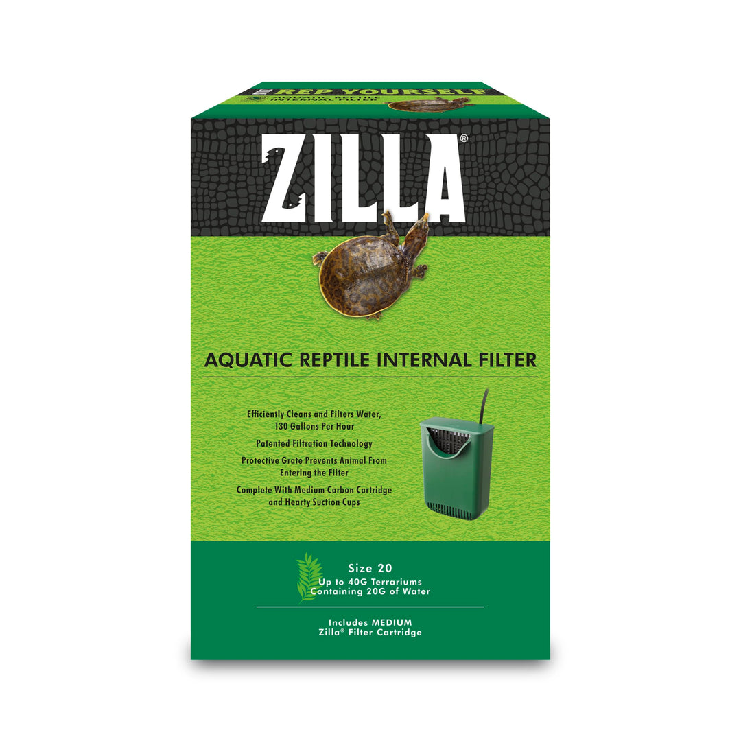 Zilla Aquatic Reptile Internal Filter for Turtles and Amphibians, Medium