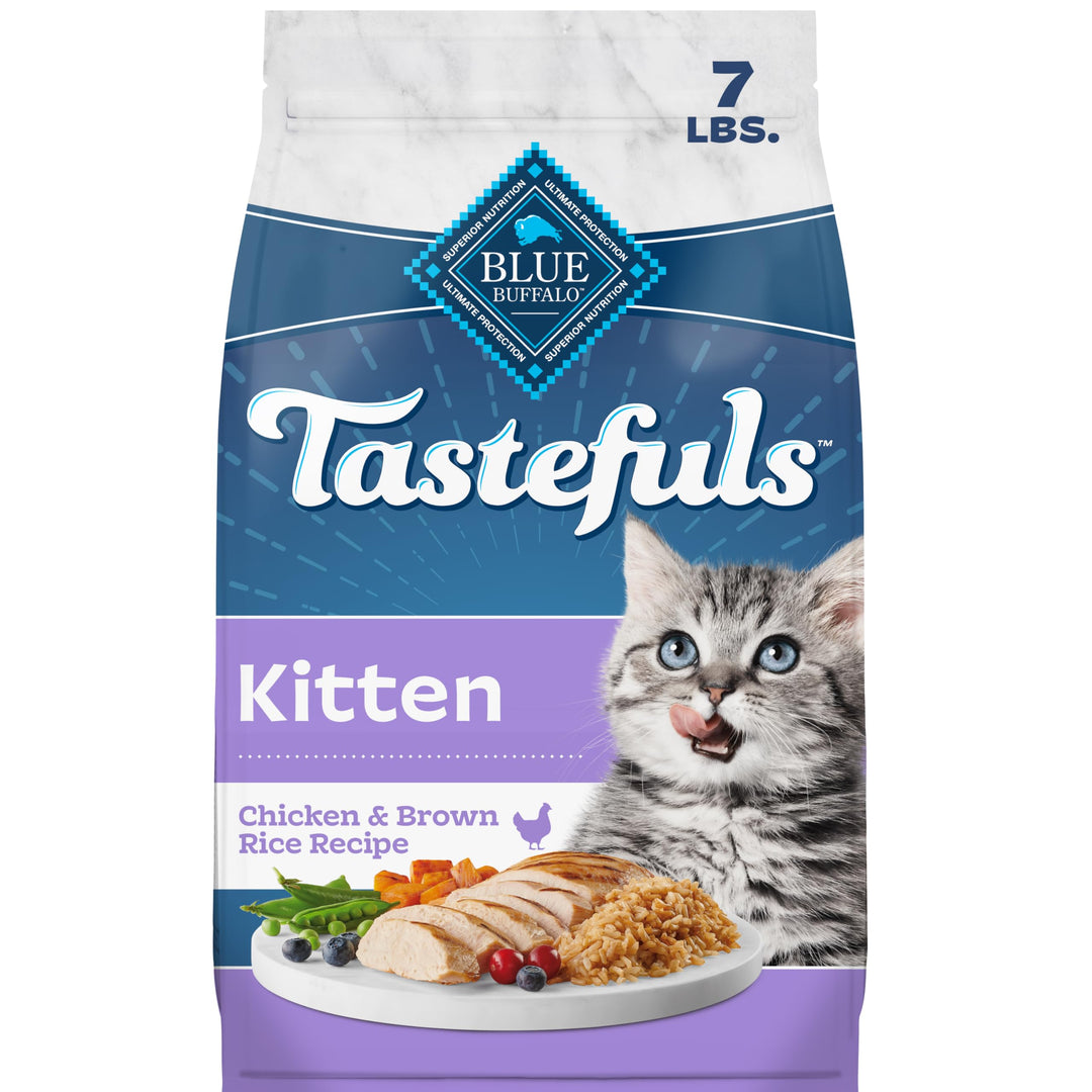 Blue Buffalo Tastefuls Chicken Kitten Dry Cat Food, 7 lb