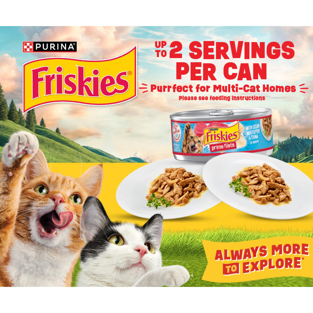 Purina Friskies Wet Cat Food Variety Pack, Poultry, (32) 5.5 oz Cans