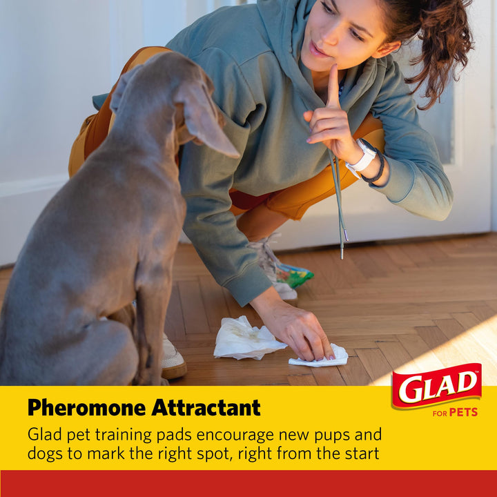 Glad for Pets Giant Activated Carbon Training Pads, 30 x 36 In, 24 Ct, 6-Pk