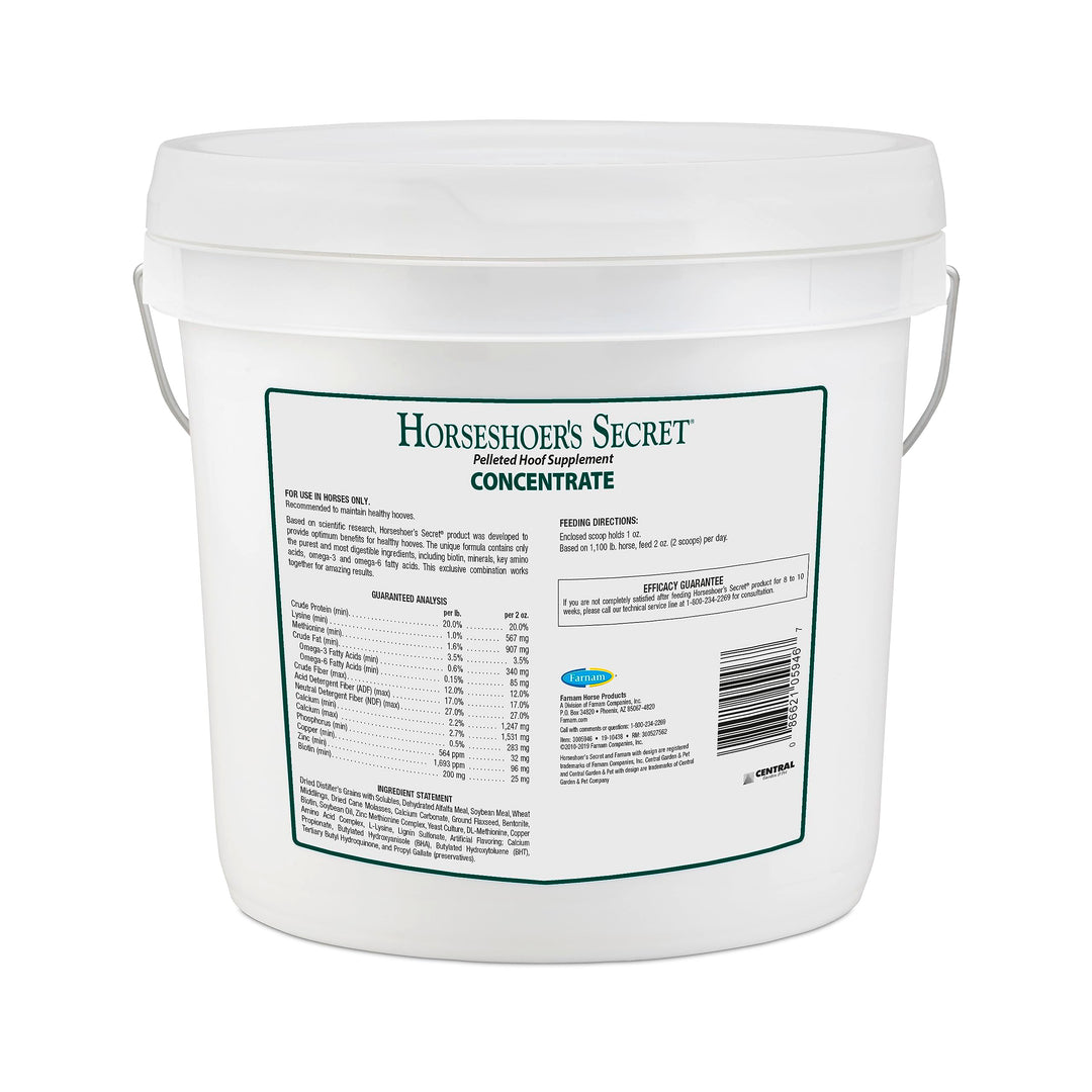 Farnam Horseshoer’s Secret Pelleted Hoof Supplement Concentrate, 11 lb